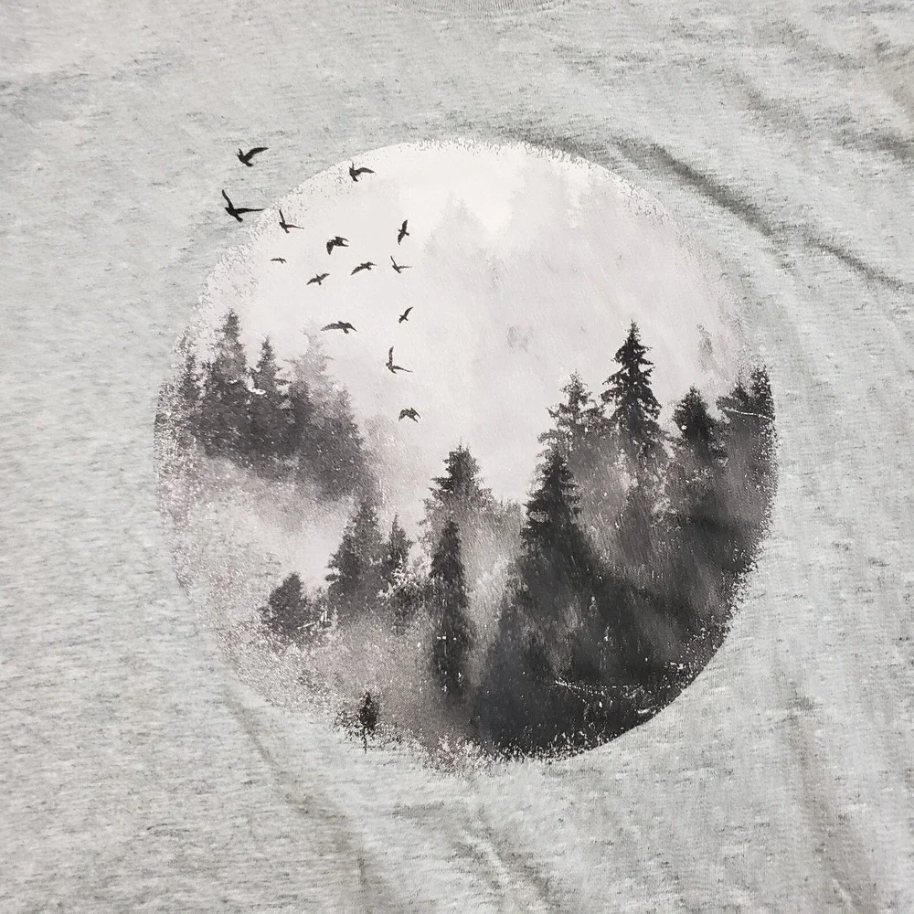 Banana Republic Shirt Mens Medium‎ Gray Outdoor Lightweight Cotton T Shirt Adult